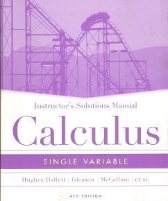 Calculus, Instructor's Solutions Manual: Single... 0471660035 Book Cover