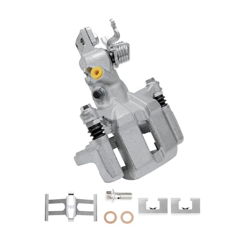 Image of Detroit Axle - Rear 2pc Brake Calipers for 1998-2007 Honda Accord | 2004-2008 Acura TSX, 2 Disc Brake Calipers 1998 1999 2000 2001 2002 2003 2004 2005 2006 2007 Replacement