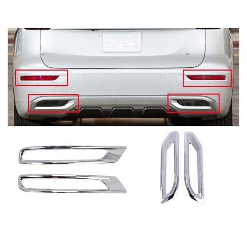 Cubierta de luz antiniebla trasera cromada para Mitsubishi Outlander 2022 2023 2