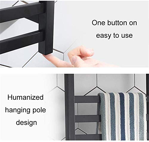 Toallero eléctrico para baño de pared de bajo consumo con control de temperatura inteligente 5