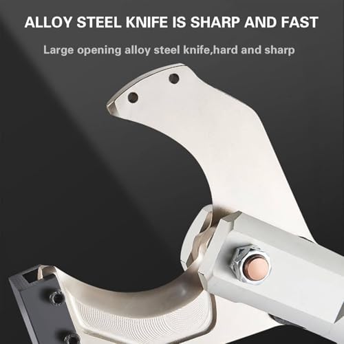 Professional Cordless Hydraulic Cable Cutter with 2 Rechargeable Batteries, Electric Wire Cutting Tool, Heavy Duty, Blue, Model EZ-80C (EZ65C) - Ideal for Electricians and Contractors