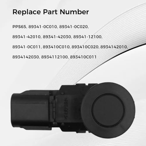 Image of Parking Assist Sensor 6-Pin Replacement for Toyota RAV4 Tacoma Tundra | Robust weather-resistant ABS housing for reliable outdoor parking detection.