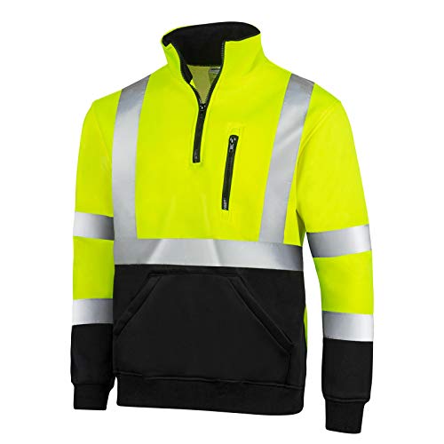 JORESTECH 1/4 Zip High Visibility Pullover Yellow Jacket