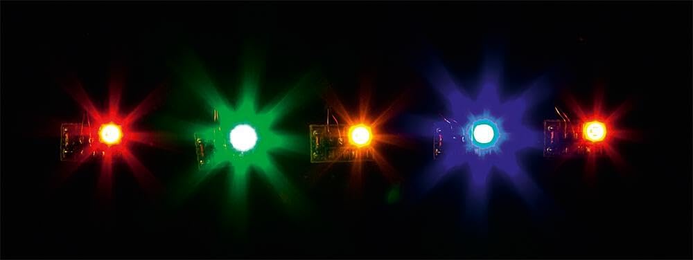 Faller 180652 5 LEDs with Wires Assort Color Scenery and Accessories