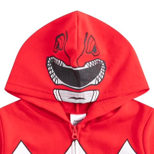 Hasbro Power Rangers Boys Zip Up Hoodie for Little Kids2