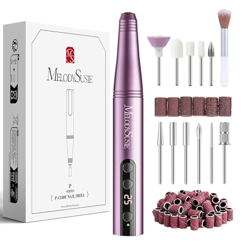 MelodySusie Cordless Electric Nail Drill Machine 11 in 1...