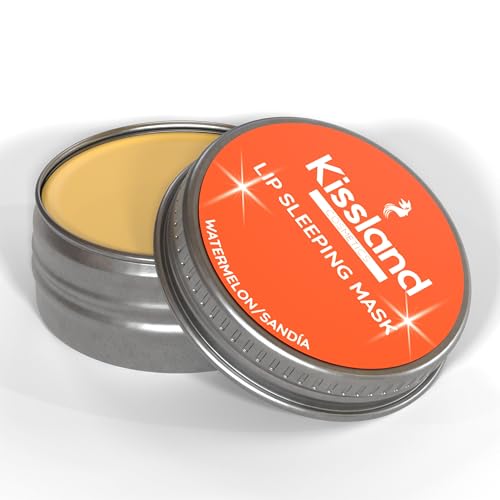 KISSLAND - Lip Balm Reparador Labial Sabor Sandía15g - Mascarilla Labios Noche Hidratante Labios - Balsamo Labial Protector Labial - Cacao Labios Secos y Agrietados - Lip Sleeping Mask - Lip Mask
