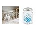 Produktbild iDesign 24610EU Westport Glasbehälter für Wattebäusche, Wattestäbchen, Wattepads, durchsichtig/gebürstet