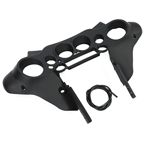 ALMULOO Front Batwing upper Inner Fairing Compatible with Harley Davidson 1996-2013 Touring Street Glide Electra Glide FLHX FLHTC FLHTCU FLHT Black ABS Plastic