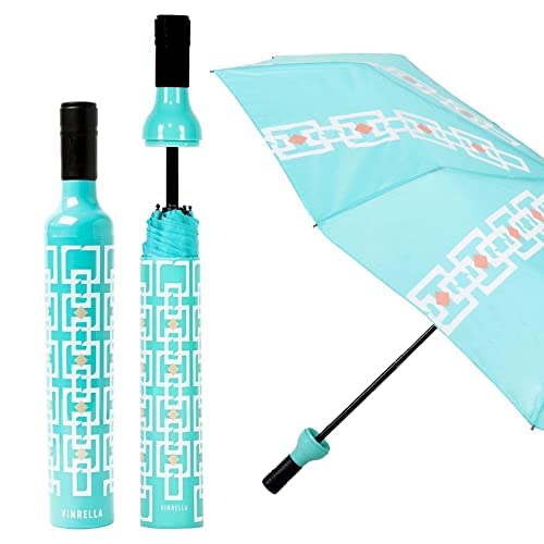 Vinrella Wine Bottle Umbrella, Umbrellas For Rain- Portable Umbrella For Travel, Waterproof Umbrella, Fun Gift, Windproof Umbrella, Protection From Sun, Compact Umbrella, Uv Blocker For Shade From Sun #TOP1