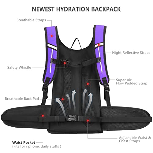 Hydration-Backpack-Hydration-Pack-Water-Backpack-3L-Hydration-Bladder-Lightweight-Insulation-Hiking-Pack-for-Backpacking-Hiking-Running-Cycling-Camping-Commuting