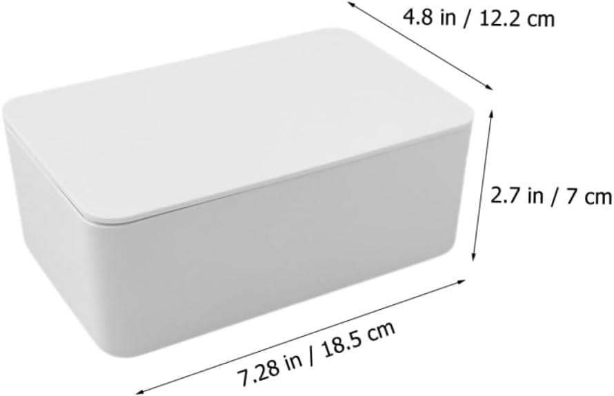 Hemobllo 2pcs Portable Wipes Dispenser Box Cover Refillable Wipes Container for Office and Travel Modern Style Tissue Holder Dustproof Design to Keep Fresh
