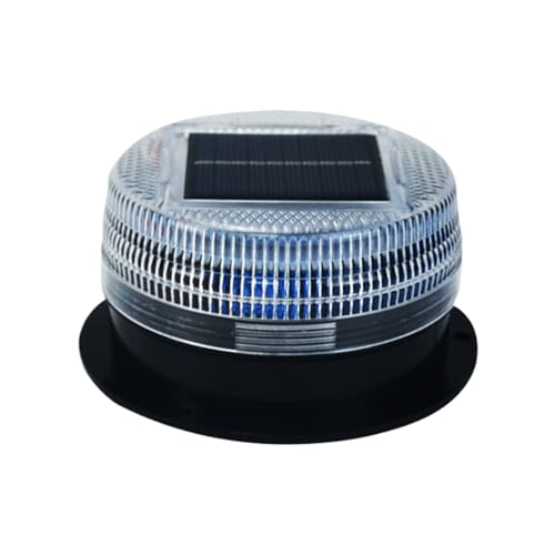 qixeuoa Gyrophare D'avertissement LED,Voyant D'avertissement Solaire,Feu Clignotant De Barrage Routier De Véhicule D'ingénierie,Pour Les...