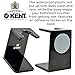 KENT VSB1 Small Black Plastic Shaving Brush Stand for Self Adhesive Hang Drying Shave Brush. Essential Part of Any Mens Shaving Kit, Shaving Brush Holder Extends Natural Bristle Shaving Brushes Life