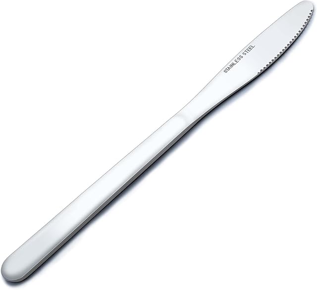 Dinner Knives, 24 Piece Dinner Knife Set, Kitchen Knives (8.1 Inch, 20.5cm), Stainless Steel Cutlery Knife, Table Knives for Home, Hotel and Restaurant, Dishwasher Safe
