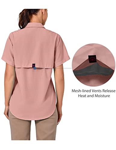 Little Donkey Andy Camisa feminina com proteção UV FPS 50, camisas respiráveis de manga curta para p