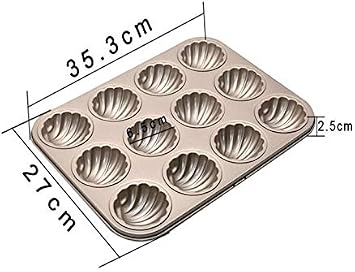 MBB Madeleine Mold Pan Baking Tray 12-Cup Nonstick Seashell Shape