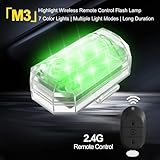 Auto Fernbedienung Blitzlicht,Led Blinklicht,Drahtloses LED-Blitzlicht mit hoher Helligkeit,7 Colours LED-Flugzeug und USB-Aufladung,Drohnen-Antikollisionslichter Flugzeug-Blitzlichter