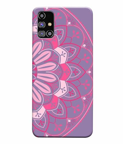 Image of Printed Hard Back Case Cover & Compatible for Samsung Galaxy M31S | Rangoli Painting Art (Multicolor) - D1196