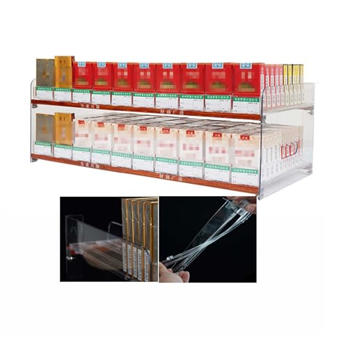 Expositor de cigarrillos automático suspendido transparente para comercio minorista 2