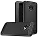 Moto E4 Plus Case, Dretal Carbon Fiber Shock Resistant Brushed Texture Soft TPU Phone case Anti-Fingerprint Flexible Full-Body Protective Cover for Motorola Moto E4 Plus USA Version (Black)
