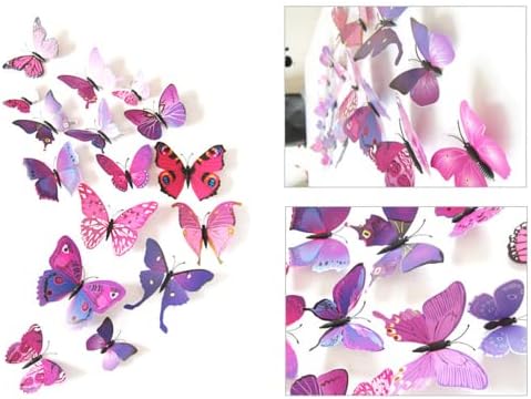 Dvotinst 12pcs Decoration 3D Butterfly Newborn Photography Props Studio Photo Shooting Accessories Home Wall Party Wedding Decor