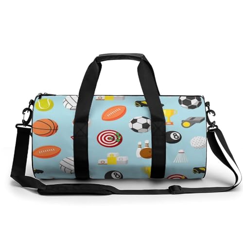 Sac de voyage duffel bag gym et basket-ball compact 45x23x23cm