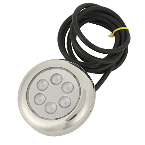 TARSHYRY Iluminación Subacuática LED de 3,5 Pulgadas, Luces Impermeables de Montaje en Superficie con Clasificación IP68 para Barcos, Yates y Aplicaciones Marinas de 12 V a 24 V (RGB)