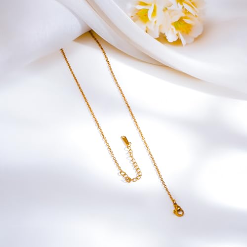 Image of Rubans Demi Fine Stainless Steel Pendant Chain Daily Gift for Women & Girls