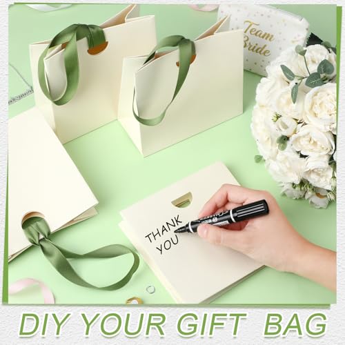 Mini sacs cadeaux de mariage avec poignée ruban pour anniversaire