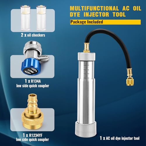 Herramienta inyector aceite AC R134A R1234YF kit dye miniatura 6