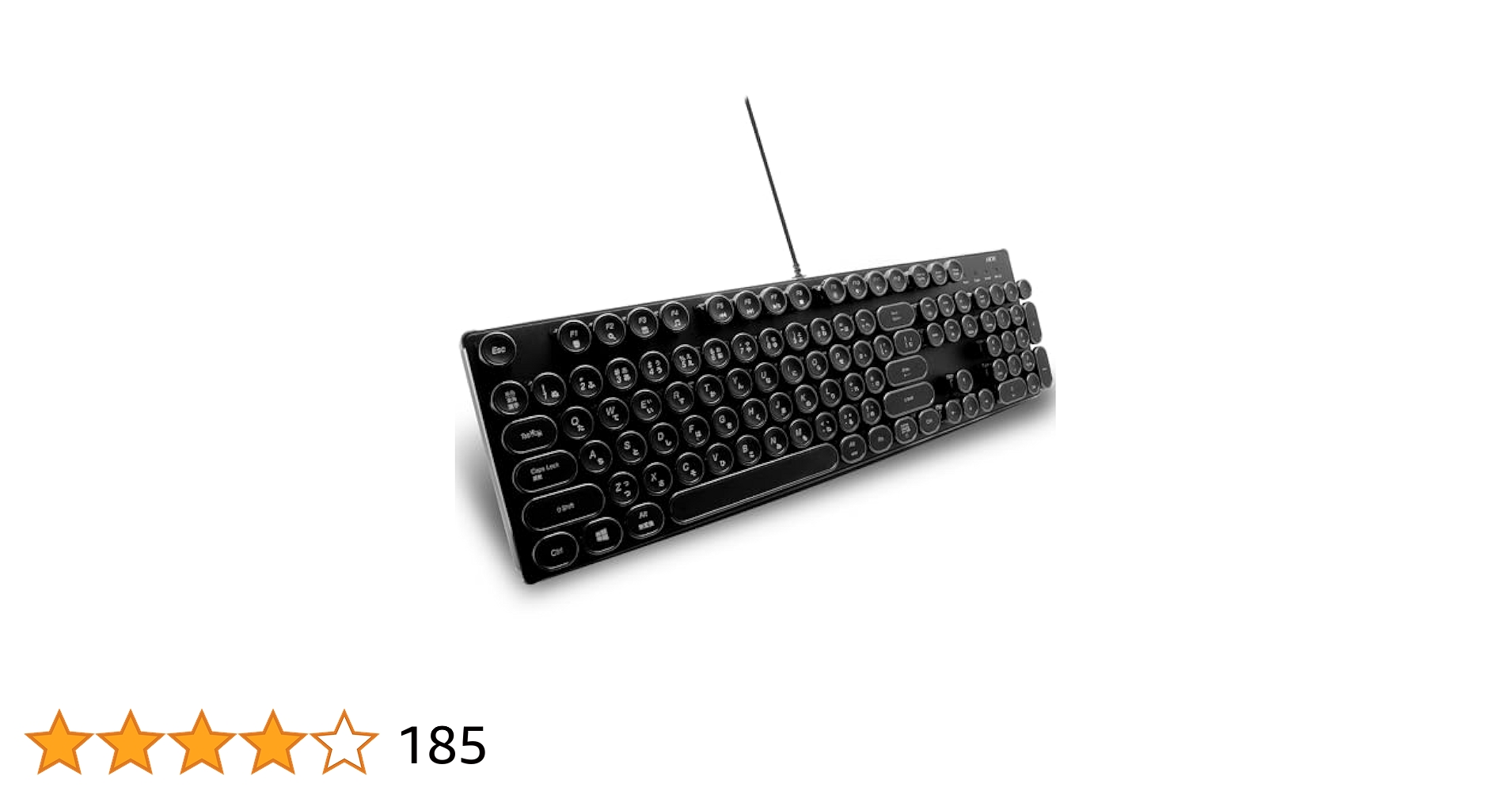 Amazon | HKW タイプライター風メカニカルキーボード 青軸 104