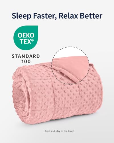 Image of Mr. Sandman Cooling Weighted Blanket for Adults, Queen Size 15 lbs, 60″x80″