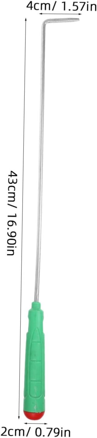 CHILDWEET Multi-Purpose Fire Hook Tool Stick for BBQ and Firewood Management Heavy-Duty Handle