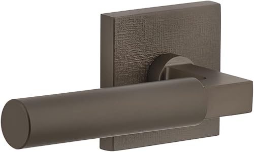 Miniatura 10 de Quadrato - Roseta de lino con palanca suave Contempo en latón satinado, para zurdos