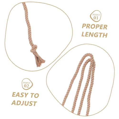 BESTYASH Gothic Cotton Linen Long Waist Belt for Pastor Robe Pants Rustic Braided Waistband Cosplay Costume Accessory for Adults3