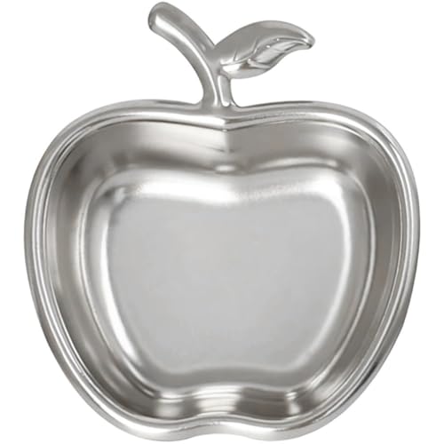 Image of Ericetion Stainless Steel Sauce Dish, Cute Apples Shaped Sauce Dish Mini Dipping Plate Dishes Seasoning Dishes Dip Bowls for Sushi Snacks Fruit Appetizer