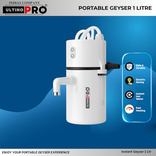 Image of 𝐈𝐍𝐃𝐈𝐀𝐒 𝐎𝐑𝐈𝐆𝐈𝐍𝐀𝐋 𝐖𝐢𝐭𝐡 𝐀𝐮𝐭𝐨 𝐂𝐮𝐭-𝐎𝐟𝐟, Portable Geyser /Instant Geyser, 1.5 liter [𝟐𝟎 𝐘𝐄𝐀𝐑 𝐒𝐄𝐑𝐕𝐈𝐂𝐄 𝐖𝐀𝐑𝐑𝐀𝐍𝐓𝐘] (WHITE)