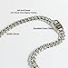 Dubai Collections White Gold Chain for Men Cuban Link Real 14MM 14K Karat Diamond Cut Heavy Solid plated Thick Clasp US Made (24.0)