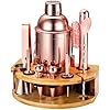 Kit Barista 13 Pezzi In Acciaio Inox 304 Con Supporto Bambù - Shaker Boston, Jigger Giapponese E Tutti Gli Strumenti Per Cocktail - 4
