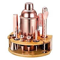 Set Shaker Per Cocktail BARILLIO Oro – 8 Pezzi In Acciaio Inox 304, 24 Oz – Con Pestello, Misurino, Versatori E Libretto Ricette - 5