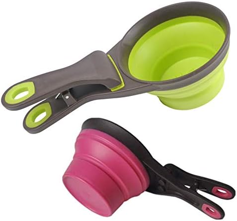 Cute Pet Food Spoon Measuring Cup Multifunction Food Bag Sealing Clip Measuring Cup Set 26498612855