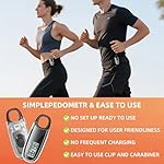 Digital Step Counter for Walking, Pink Pedometer with LCD Display - Image 5