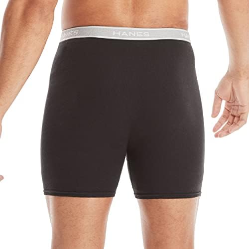 Hanes Mens Underwear Briefs, Cool Dri Moisture-wicking Cotton No-ride-up For Men, Multi-packs Available Boxer, 12 Pack - Black, Medium US - 3