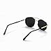 Back to School Sunglasses for Travel USE, Fashion Fall/Summer 2025 Geometric Frame Double Beam Sun Glasses Trends (Blackish gold)