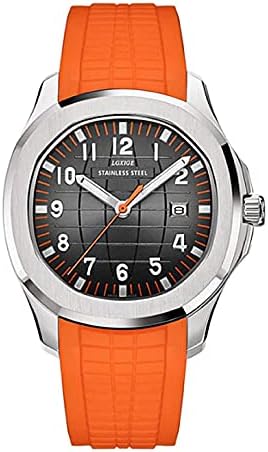 TIME WARRIOR Patek Style 2021 LGXIGE Brand Luxury Fashion Casual Watch AAA Men's Wrist Watch wristwatches (Orange)