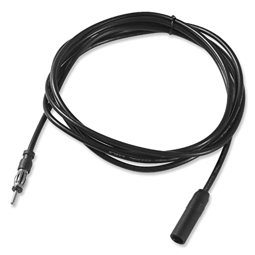 AEDIKO Car Radio Antenna Extension Cable 9.8ft DIN Plug Connector Male to Female FM AM Radio Coaxial Extension Cable for Vehicle Truck Stereo CD Media Player