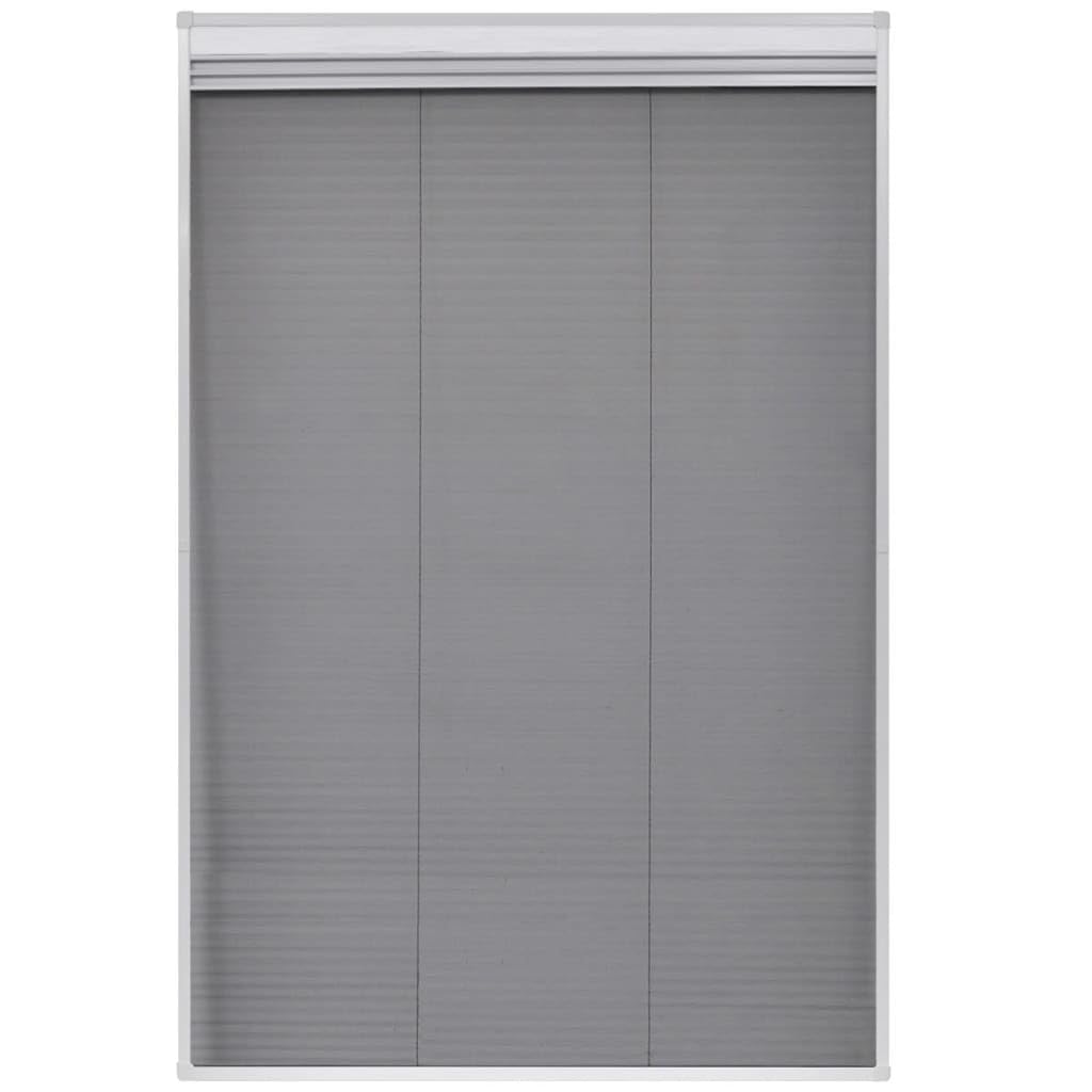 Moustiquaire Enroulable pour Fenêtre de Toit, Moustiquaire plissée pour fenêtre et store Aluminium 80 x 120cm