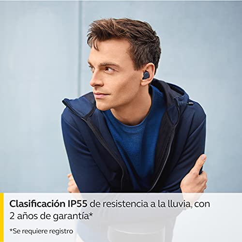 Jabra Elite 3 - Auriculares inalámbricos con diseño con Aislamiento de Ruido, 4 micrófonos para Llamadas claras, Graves Ricos, Audio Personalizable y Modo Mono - Azul Marino