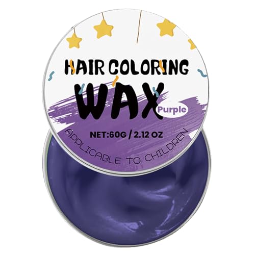 KOAHDE Tinte Temporal para el Cabello Morado,Tinte Pelo para Mujer Hombre Temporal,Color de Cabello Temporal de Lila para Niños,Color de Cabello Temporal Púrpura Lavable,1PC